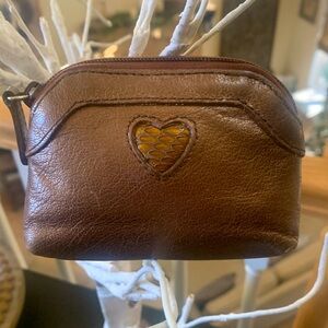 Vintage Brighton Leather Zippered Money/Card Pouch